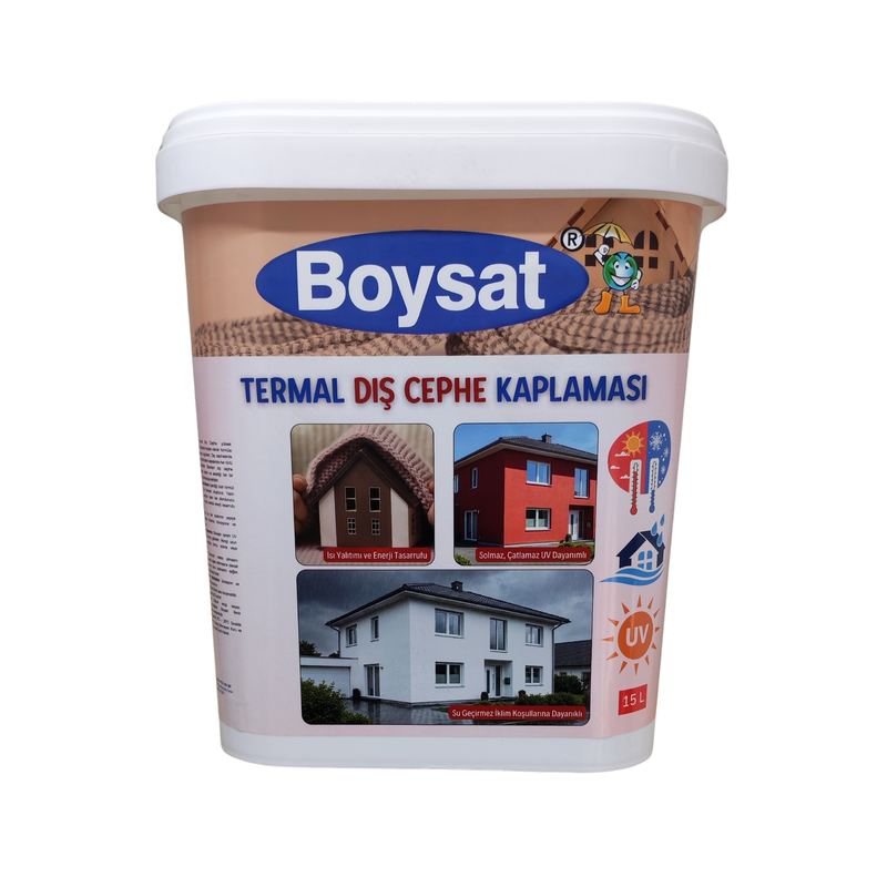 Boysat Termal Dış Cephe Kaplaması 15L — su geçirmez, UV dayanımlı